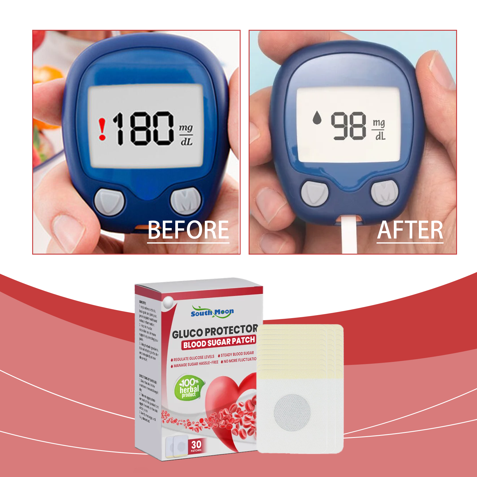 South Moon Body Care Patch Middle-aged and Elderly Sugar Comfort Care Patch Daily Body Care PatchML Clinic  for Wellness