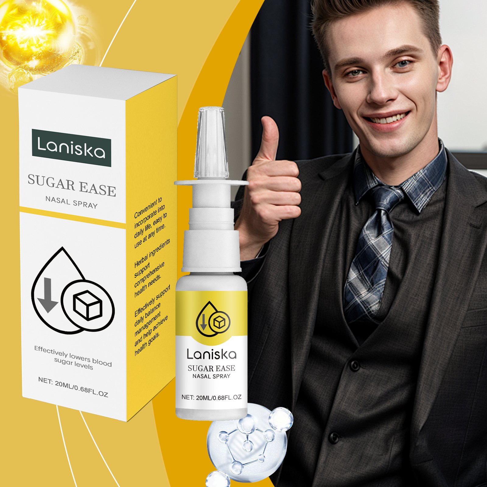 Laniska Herbal Nasal Spray Daily Body Care Gentle Care Relieve Discomfort Nourishing Nasal SprayML Clinic  for Wellness