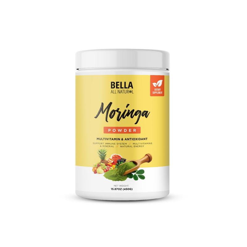 Bella All Natural Moringa Powder - Multivitamins & MineralsML Clinic  for Wellness