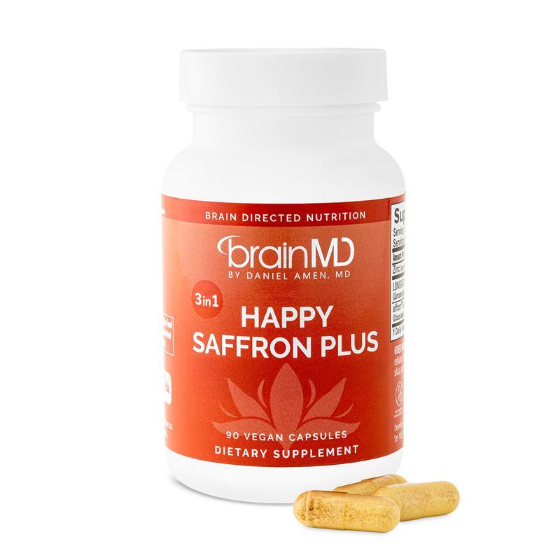 BrainMD - Happy Saffron Plus|#1 formula for a healthier, happier you - Free from gluten, dairy, and eggsBrand: BrainMD  
 Ingredient Feature: Sugar Free, Dairy Free, Gluten Free  
 Dietary Supplement Disclaimer: Yes  
 Health Benefits: Happier Mood  
 Manufacturer: BrainMD  
 Age Warning: No  
 Ingredients: Neurovite Plus Multivitamin  
 Region of Origin: USAML Clinic  for Wellness
