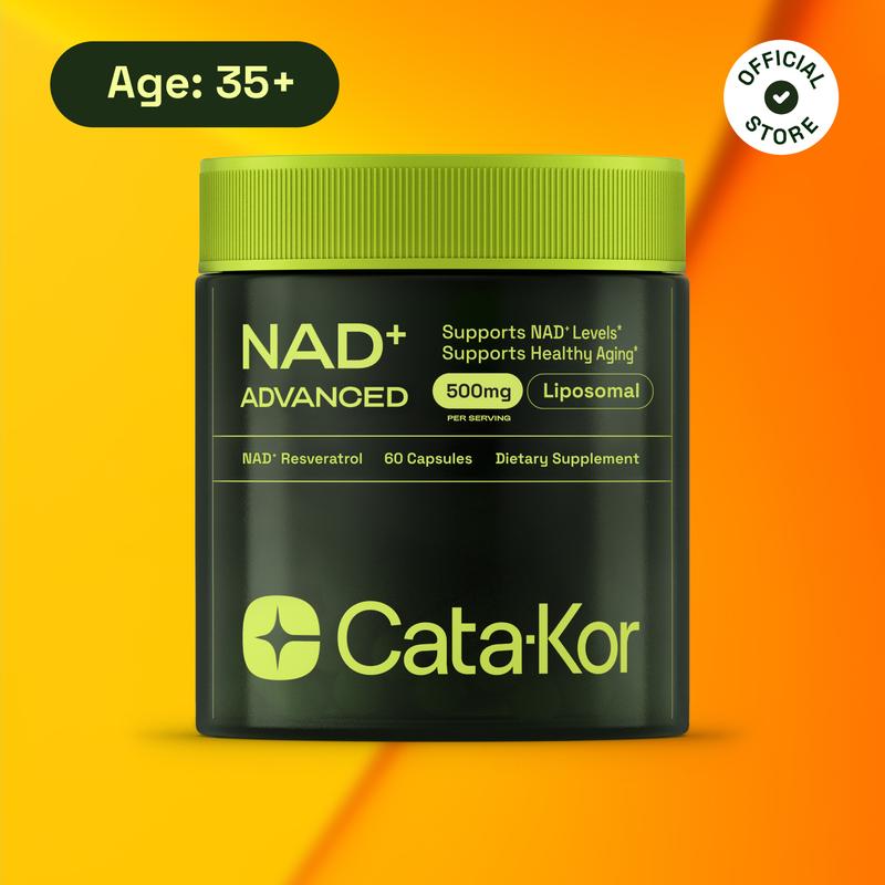 Cata-Kor NAD+ Advanced - NAD+ Supplement for Skin Aging Support, Energy, and Focus - 500mg per Serving - 60 Count (30 Day Supply) - Previously known as Reus Research NR 900Dangerous Goods or Hazardous Materials: None  
 Dietary Supplement Disclaimer: Yes  
 Product Form: Capsules  
 Manufacturer: Cata-Kor  
 Age Warning: No  
 Ingredients: LippNAD, Resveratrol  
 Region of Origin: USAML Clinic  for Wellness
