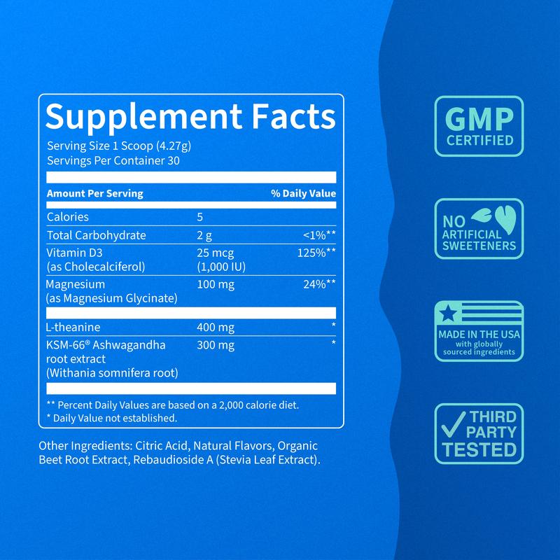 Nello Supercalm – Calming Drink Mix with KSM-66 Ashwagandha, Vitamin D3, Magnesium & L-Theanine – Supports Cortisol Balance, Mood & Sleep, Helps Manage Occasional Stress – Tub (30 Servings)Brand: Nello
Product Form: Powder
Manufacturer: Nello
Age Warning: No
Ingredients: Magnesium Glycinate
Region of Origin: USAML Clinic  for Wellness