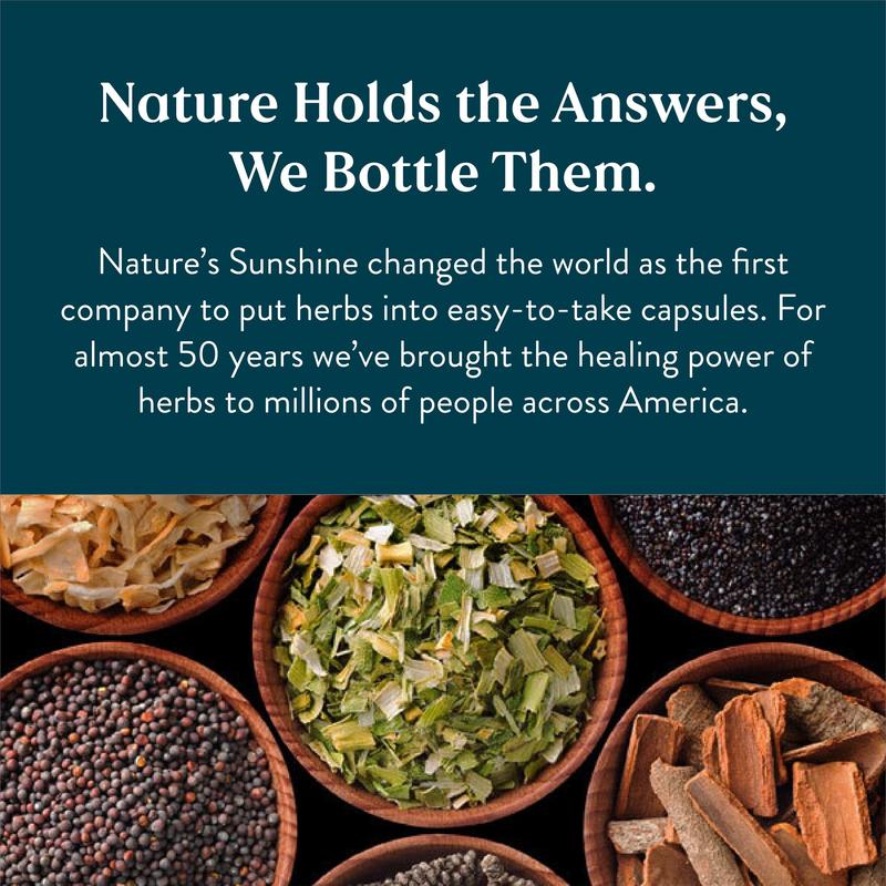 Nature's Sunshine Lymphatic Drainage Supplement: Reduce Bloat, Reduce Puffiness, Detoxify, Support Lymph Flow, Aid in RecoveryHealthcare Natural Bloating Circulation Herbal ExtractsBrand: NATURE'S SUNSHINE  
 Dangerous Goods or Hazardous Materials: None  
 Dietary Supplement Disclaimer: Yes  
 Manufacturer: Nature's Sunshine  
 Age Warning: No  
 Ingredients: See photos  
 Region of Origin: USAML Clinic  for Wellness