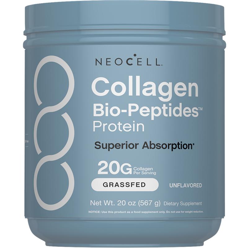 NeoCell Collagen Bio-Peptides Powder - Supports an Active Lifestyle - Superior Absorption - 20g of Collagen - Unflavored - 20oz (567g)Brand: Neocell  
 Dangerous Goods or Hazardous Materials: None  
 Dietary Supplement Disclaimer: Yes  
 Health Benefits: Hair & Nail Care, Skin Care  
 Manufacturer: NEOCELL  
 Age Warning: No  
 Ingredients: Collagen  
 Region of Origin: USAML Clinic  for Wellness