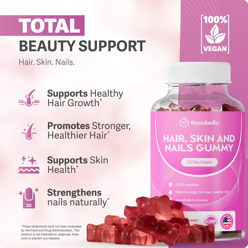 Rosabella Biotin Gummies (5000mg) for Hair, Skin & Nail GrowthDangerous Goods or Hazardous Materials: None
Dietary Supplement Disclaimer: Yes
Manufacturer: Rosabella
Age Warning: No
Ingredients: Biotin
Region of Origin: USAML Clinic  for Wellness