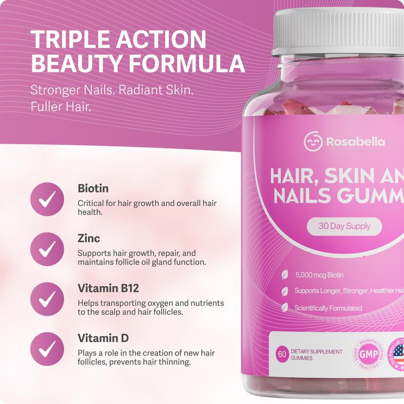 Rosabella Biotin Gummies (5000mg) for Hair, Skin & Nail GrowthDangerous Goods or Hazardous Materials: None
Dietary Supplement Disclaimer: Yes
Manufacturer: Rosabella
Age Warning: No
Ingredients: Biotin
Region of Origin: USAML Clinic  for Wellness