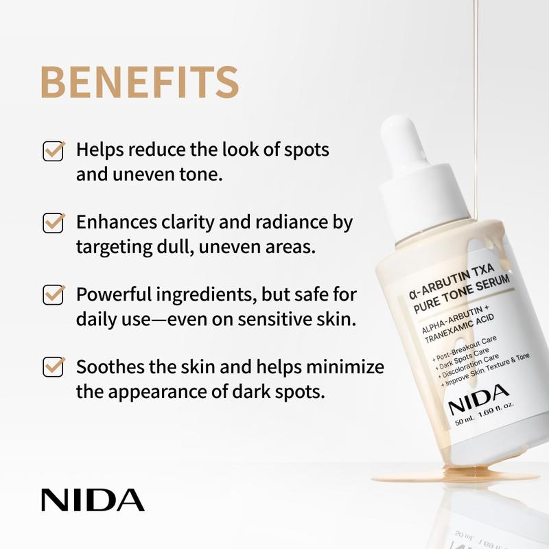 NIDA alpha-Arbutin TXA Pure Tone Serum Dark Spots Skin Tone GlowML Clinic  for Wellness