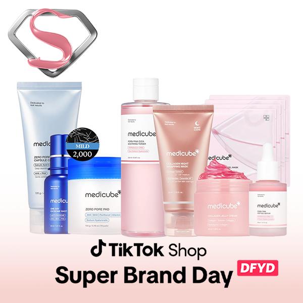 [medicube] Affordable Glass Glow Skincare Set| Includes 8 TOP-SELLING products for Gentle Skin RenewalML Clinic  for Wellness