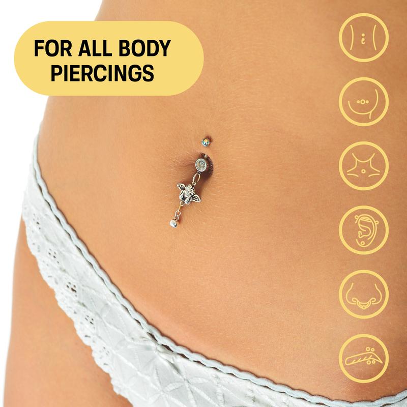 Base Labs Piercing Bump Solution I Keloid Bump Removal - Soothing Essential Oil for Piercing Bumps, Keloids & Scars| Nose, Ears, Body - 15mlBrand: Base Laboratories
Environmental Feature: Non-Toxic
Dangerous Goods or Hazardous Materials: Yes
Aerosols: No
Flammable Liquid: No
Contains Batteries or Cells?: None
Container Type: Bottle
Benefits: Piercing Bump, Smoothing, Cleansing, Nourishing, Rejuvenate, Cruelty Free
Region of Origin: China
Benefits: Piercing Aftercare, Piercing Bump Removal, Promotes Healing of Fresh Piercing, Keloid Bump Removal
Shelf Life: 24 Months
Material Type Free: Alcohol Free
Item Name: Piercing Bump Solution
Product Form: Oil
Feature: Alcohol Free, Chemical Free
Quantity Per Pack: 1
Age Group: Adults
Skin Type: All Skin Types
Edition: Regular Edition
Pack Type: Single Item
Contains Alcohol or Aerosol: Contains Neither
Net Weight: 20g
Ingredients: grape seed, rosemary, lavender, turmeric, clove, rose
Manufacturer: Base LaboratoriesML Clinic  for Wellness