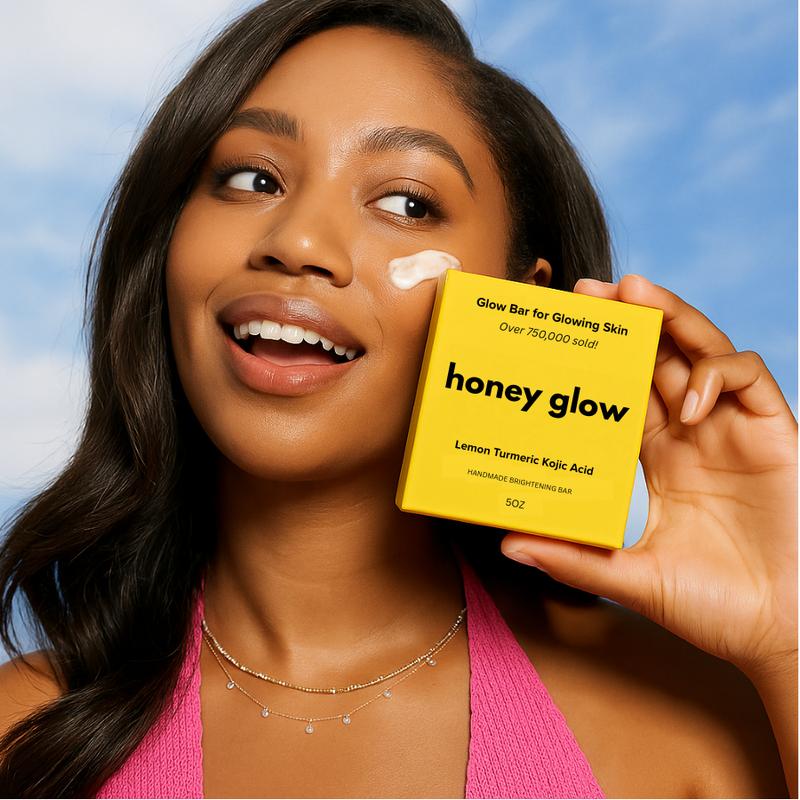 Honey Glow Lemon Turmeric & Kojic Acid Brightening Soap, Dark Spot RemoverML Clinic  for Wellness