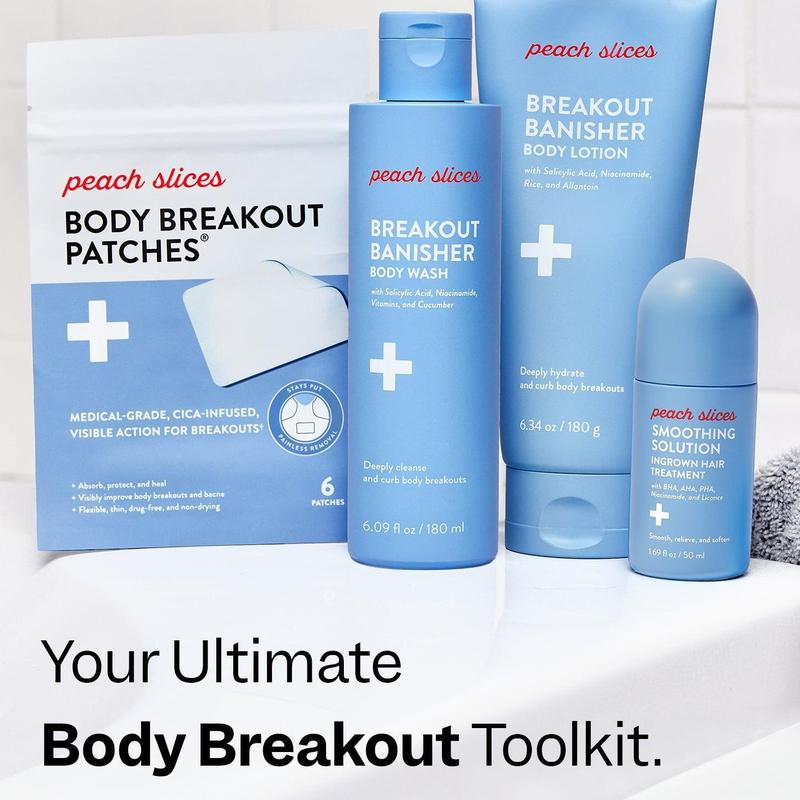 《Peach Slices Official》 Smoothing Solution Ingrown Hair Treatment: Glide Your Way to Silky-Smooth, Bump-Free SkinBrand: Peach Slices  
 Contains Batteries or Cells?: None  
 Dangerous Goods or Hazardous Materials: None  
 Aerosols: No  
 Flammable Liquid: No  
 Container Type: Tube  
 Benefits: Soothing, Hydrating, Nourishing  
 Region of Origin: Korea  
 benefit: Soothing, Moisturizing  
 Shelf Life: 24 Months  
 Item Name: Smoothing Solution Ingrown Hair Treatment  
 Product Form: Oil  
 Features: Vegan, chemical-free, cruelty-free, BHA  
 Quantity Per Pack: 1  
 Age Group: Adults  
  Skin Type: All Skin Types, Sensitive, Dry, Normal, Oily, Combination  
 Edition: Regular Edition  
 Pack Type: Single Item  
 Contains Alcohol or Aerosol: Contains Neither  
 Net Weight: 50ml  
 Ingredients: Water, Butylene Glycol, Glycerin, 1,2-Hexanediol, Niacinamide, Salicylic Acid, Chamaecyparis Obtusa Water, Cucumber Sativus (cucumber) fruit Extract, Aloe Barbadensis leaf Extract, Witch Hazel Virginiana (Witch) Hazel leaf Extract,Malpighia Glabra (Acerola) fruit Extract, Fructan, Madecassoside, Asiaticoside, Glycolic Acid, Gluconolactone, Perilla ocymoides seed Extract, Zinc PCA,Madecassic Acid, Asiatic Acid, Scutellaria Baicalensis root Extract, Betaine, Beta-Glucan, Glycyrrhiza Glabra Licorice root Extract, Allantoin, Potassium Hydroxide, Ulmus Davidiana root Extract, Hydroxyethylcellulose, Ethylhexylglycerin, Caprylyl Glycol  
 Manufacturer: Peach & LilyML Clinic  for Wellness