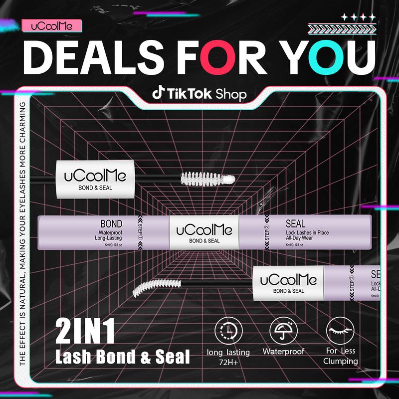uCoolMe Lashes Clusters Upgraded 2in1 Bond & Seal|  Waterproof, Long-Lasting, Pool-proof, Latex-free, Tear-proof Cosmetic Makeup winter gift ucoolme lashes makeup products Eyelashes Makeup SpringtokML Clinic  for Wellness