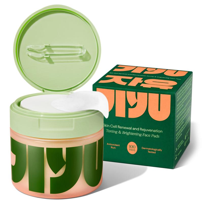 Jiyu Korean Skincare Anti-Aging, Dark Spot & Wrinkle Minimizing Toner Pads with Snail Mucin, Centella Asiatica, Niacinamide, Peptide Complex - 100 CountML Clinic  for Wellness
