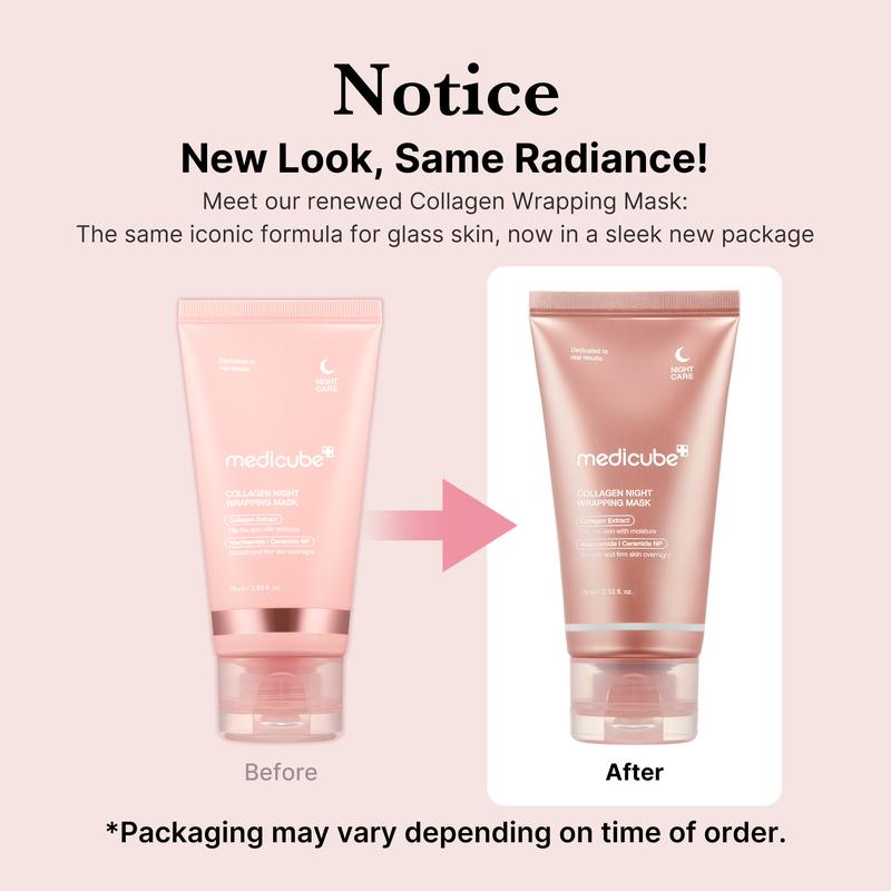 Medicube Collagen Night Wrapping Mask: Sleep, Shed, and Glow!Skincare Skin Repair Comfort PinkML Clinic  for Wellness