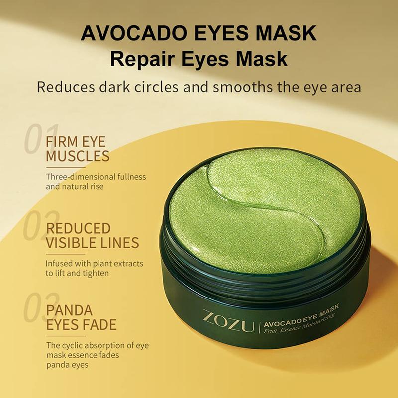 Avocado Moisturizing Collagen Eye Bag Mask, 60pcs/set Under Eye Mask, Eye Care Product for Dark Eye Bags, Skin Care Gift Moisturizer Hydrating ComfortScent: Avocado
Skin Type: Normal
Pack Type: Single Item
Age Group: Adults
Edition: Regular Edition
Benefits: Brightening
Material Type Free: Alcohol Free
Application Area: Face, eyes, skin
Specific Use: Dryness
Ingredient Feature: Hyaluronic Acid
Gender: Unisex
Batteries Included: No
Product Form: Liquid
Feature: Alcohol Free
Benefits: Moisturizing, Soothing, Hydration, Dark Circles
Volume: 40ml
Shelf Life: 12 Months
Net Weight: 80g
Quantity Per Pack: 60pcs/1Counts
Contains Alcohol or Aerosol: Contains NeitherML Clinic  for Wellness