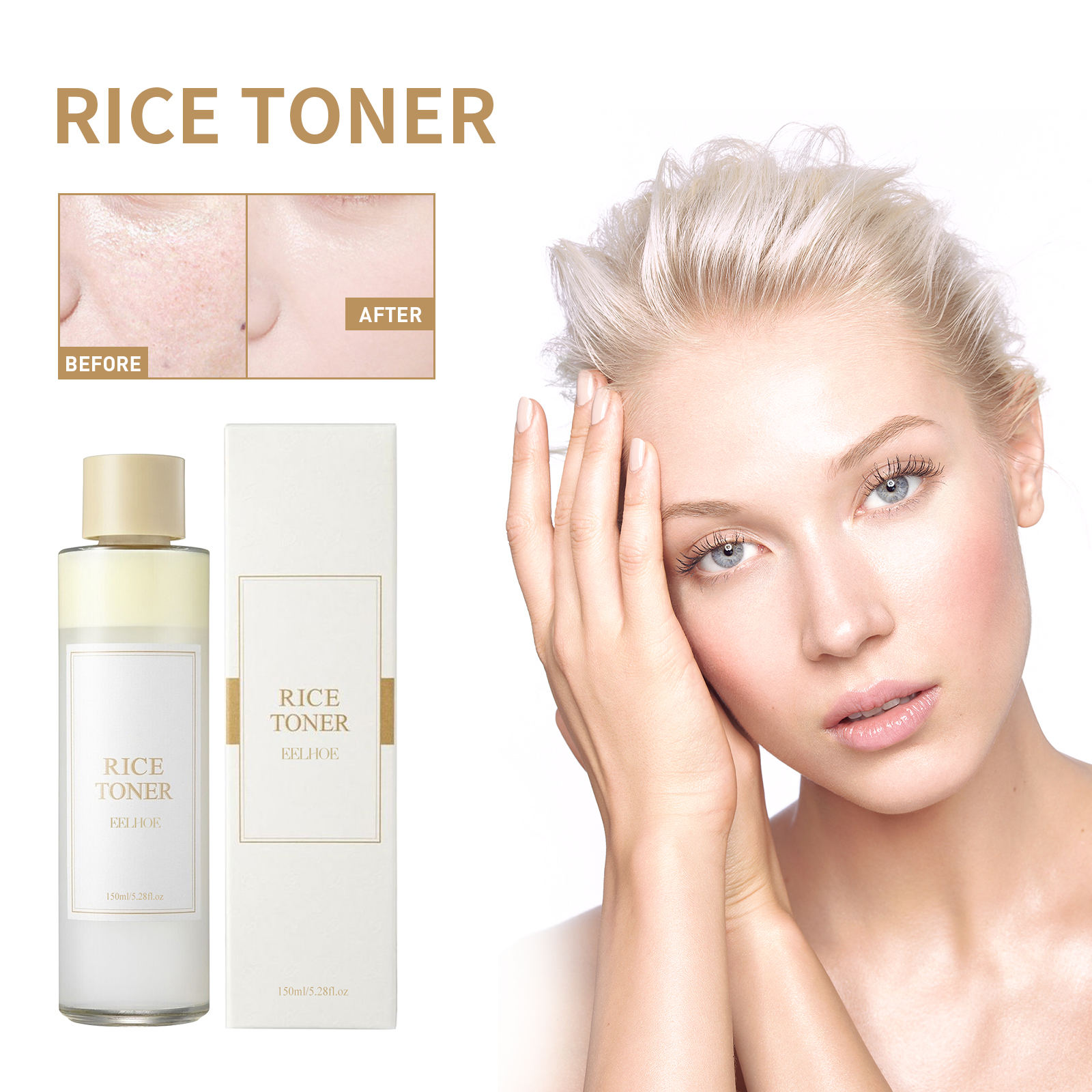EELHOE Rice Toner Daily Care Facial Skin Hydrating Moisturizing Softening Brightening TonerBrightening TonerBrightening TonerML Clinic  for Wellness