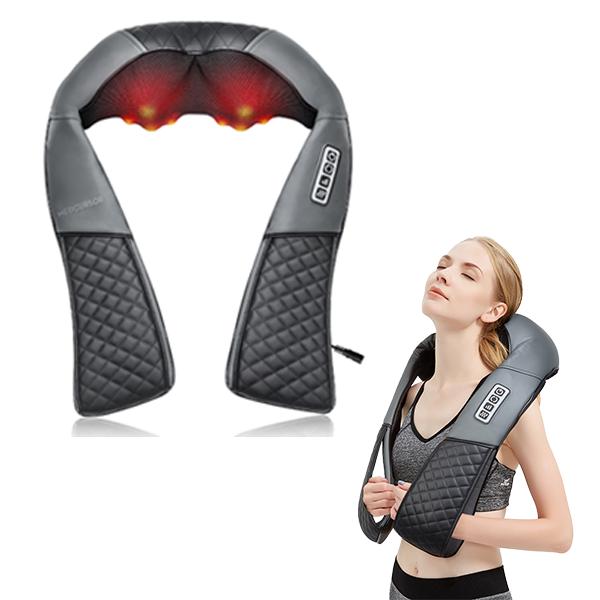 Medcursor Neck & Shoulder Massager with Heat Shiatsu Gray Back Massage Portable Deep Tissue 3D Kneading Pillow for Muscle Relaxation GiftMedcursor NeckMedcursor NeckML Clinic  for Wellness