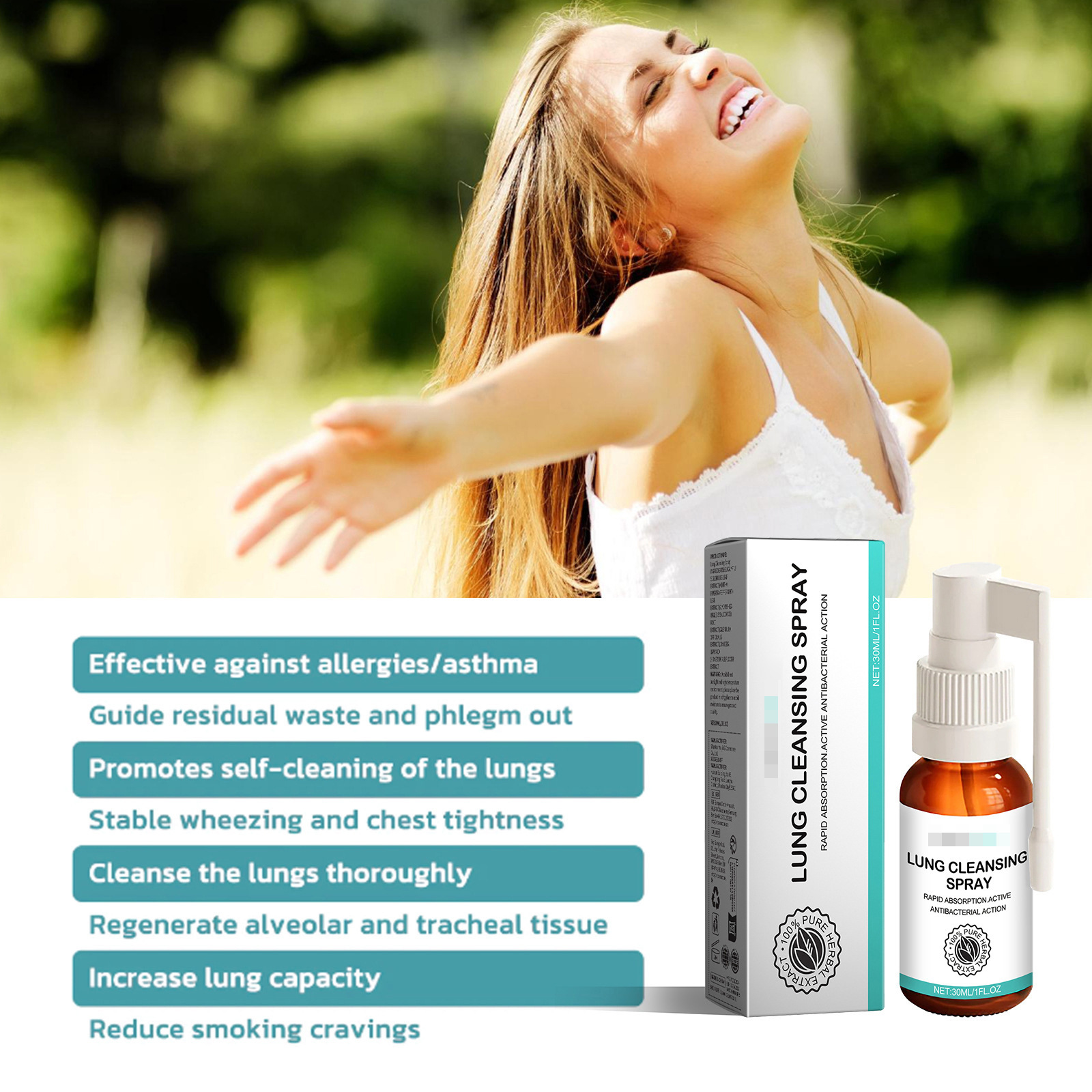 Body Cleansing Nasal Spray Relieves Dry Throat Itching Cough Throat Discomfort Body Care Drops Anti-SnoringBody Cleansing Nasal SprayBrand: Other  
 Brand Type: OEM  
 Whether to import: No  
 Item number: C-DJ-LGQX-B1  
 Efficacy: Other  
 Appropriate for all skin types  
 Specifications: Sample  
 Fragrance type: Herbal scent  
 Color classification: 30ml (for export sales only, domestic sales prohibited, purchase equals default disclaimer)  
 Main downstream platforms: AliExpress, independent stations, others  
 Main sales regions: Africa, Europe, South America, Southeast Asia, North America, Northeast Asia, Middle East  
 Whether cross-border export exclusive supplier: Yes  
 Special Purpose Cosmetics: No  
 Category: Body Care Set  
 Product name: Body cleansing sprayBody Cleansing Nasal SprayML Clinic  for Wellness