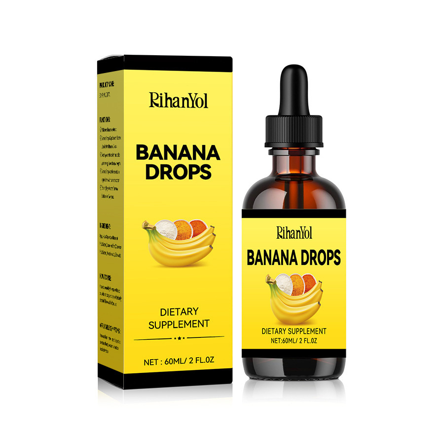BANANA DROPS Banana Drops Extract Dietary Supplement BodyBANANA DROPSBrand: Other
Brand Type: OEM
Whether to import: No
Efficacy: Other
Color classification: 60ml Banana Drops, 60ml Banana Drops 2
Main downstream platforms: AliExpress, independent stations, others
Main sales regions: Africa, Europe, South America, Southeast Asia, North America, Northeast Asia, Middle East, others
Whether cross-border export exclusive supplier: Yes
Special Purpose Cosmetics: No
Category: Body Care Set
Product Name: Body Care DropsBANANA DROPSML Clinic  for Wellness