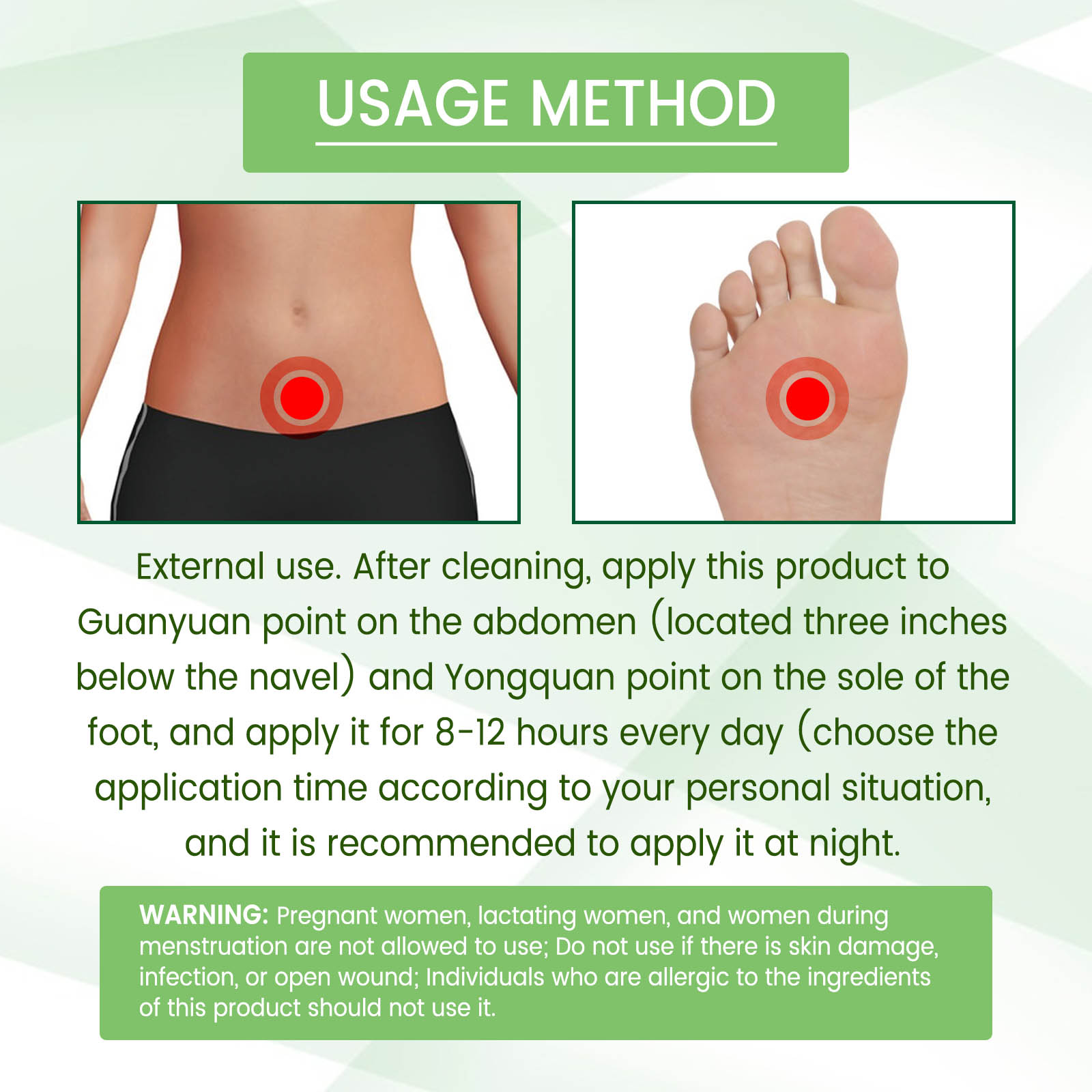 Jaisuing Sugar Relief Body Care Patch Relieve Dizziness and Body Discomfort Sugar Relief Body Care PatchNet content: 12 pieces 
 
   Product Name: Tangshu Body Care Patch 
 
   Keywords: Body Care 
 
   Gross weight: 20g 
 
   Ingredients: Mugwort, Ginger, Safflower 
 
   Packaging size: 7.5*6.5*1cm 
 
   Product Size: 7*6cm 
 
   Box size: 56*36*21.5cm 
 
   Packing quantity: 600 pieces 
 
   Weight per box: 12.75kgML Clinic  for Wellness