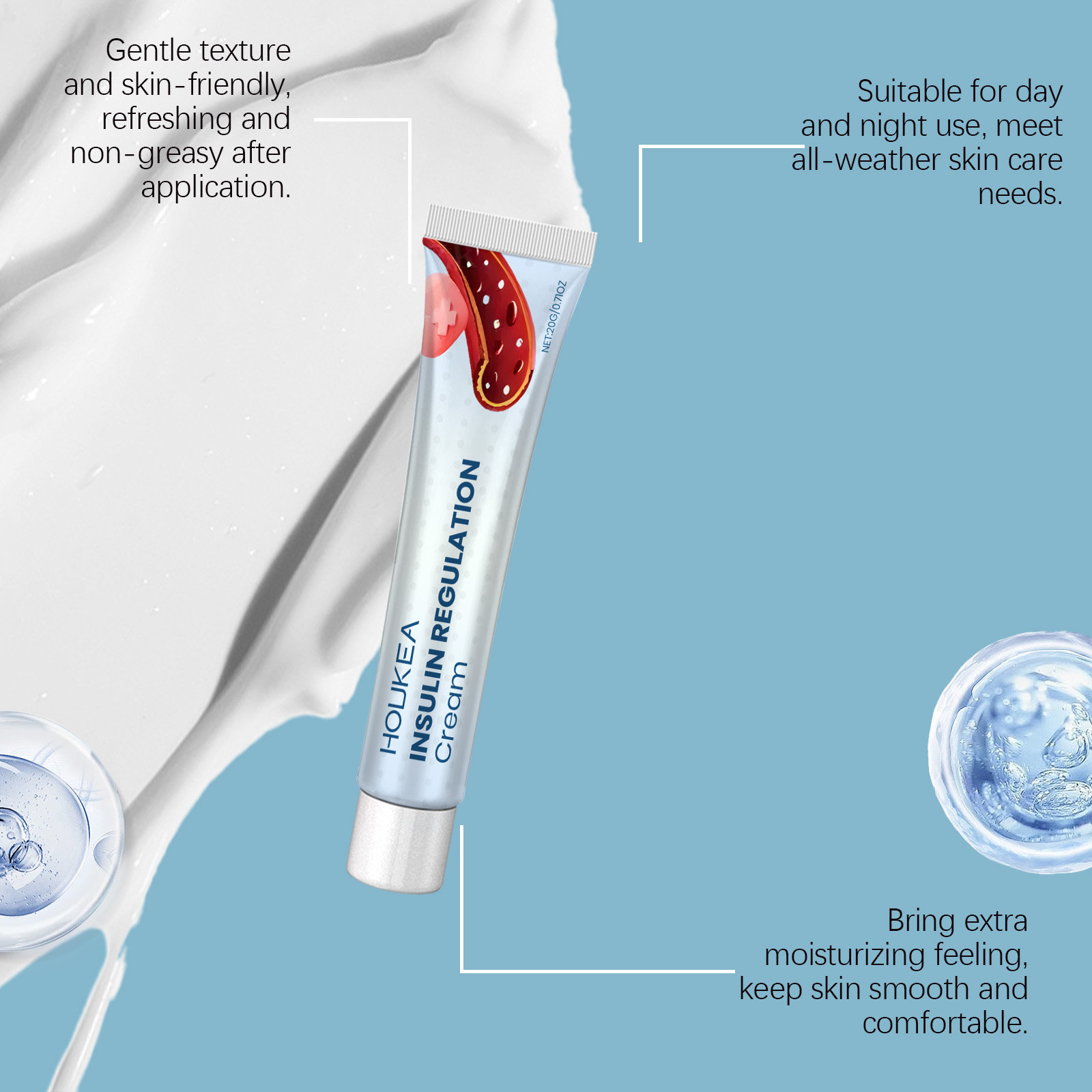 Hoakea Body Care Cream Middle-aged and Elderly Sugar Comfort Daily Soothing Body Discomfort Gentle Care Regulating CreamNet content: 20g 
 
   Product Name: Body Care Cream 
 
   Keywords: Body Care 
 
   Gross weight: 27.2g 
 
   Ingredients: Mugwort, Ginger 
 
   Packaging size: 3*2*12.8cm 
 
   Product size: 3*12.5cm 
 
   Box size: 56*36*21.5cm 
 
   Packing quantity: 420 pieces 
 
   Weight of one box: 13.35kg 
 
   Shelf life: 3 years 
 
   Storage method: Please store in a cool and shaded placeML Clinic  for Wellness