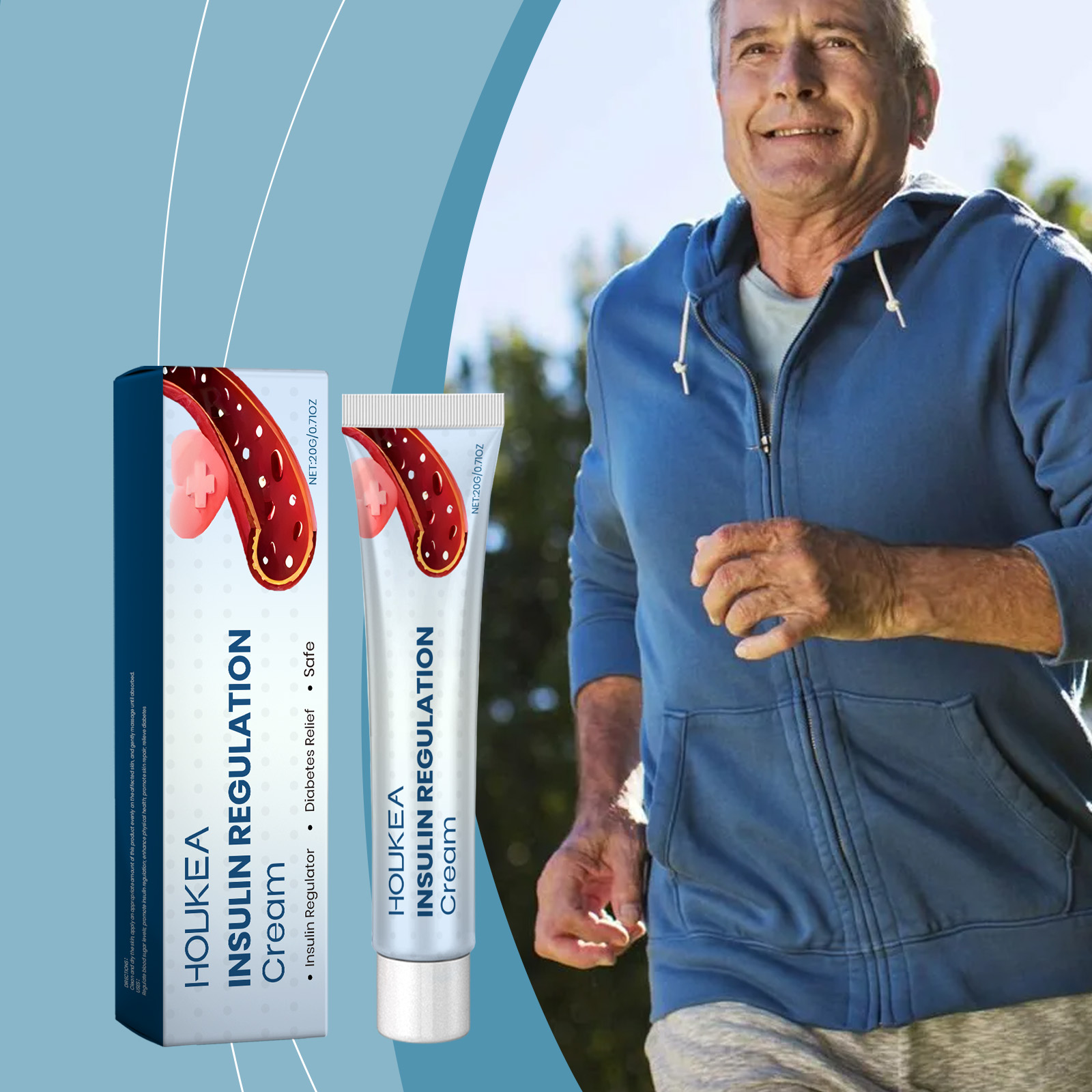 Hoakea Body Care Cream Middle-aged and Elderly Sugar Comfort Daily Soothing Body Discomfort Gentle Care Regulating CreamML Clinic  for Wellness