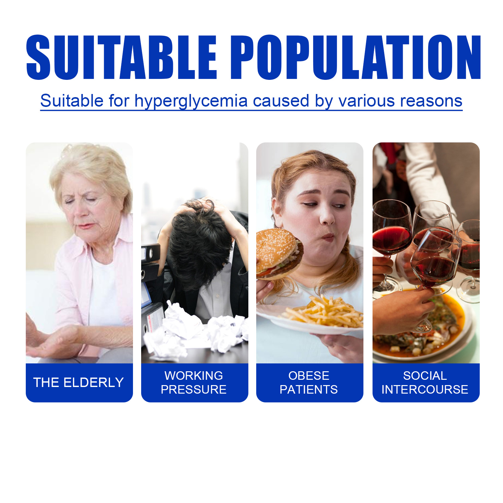EELHOE Sugar Comfort Patch Personal Care Soothing Sugar Patch Body Care Navel PatchNet content: 6 pieces 
 
   Product Name: Sugar Comfort Patch 
 
   Keywords: Lowering blood sugar, controlling blood sugar levels 
 
   Gross weight: 15g 
 
   Ingredients: Herbal Medicine 
 
   Packaging size: 15.1*10.2cm 
 
   Product size: 7.3*6.3cm 
 
   Box size: 56*36*21.5cmML Clinic  for Wellness