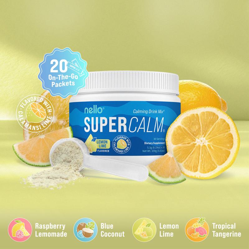 Nello Supercalm – Calming Drink Mix with KSM-66 Ashwagandha, Vitamin D3, Magnesium & L-Theanine – Supports Cortisol Balance, Mood & Sleep, Helps Manage Occasional Stress – Tub (30 Servings)Brand: Nello
Product Form: Powder
Manufacturer: Nello
Age Warning: No
Ingredients: Magnesium Glycinate
Region of Origin: USAML Clinic  for Wellness