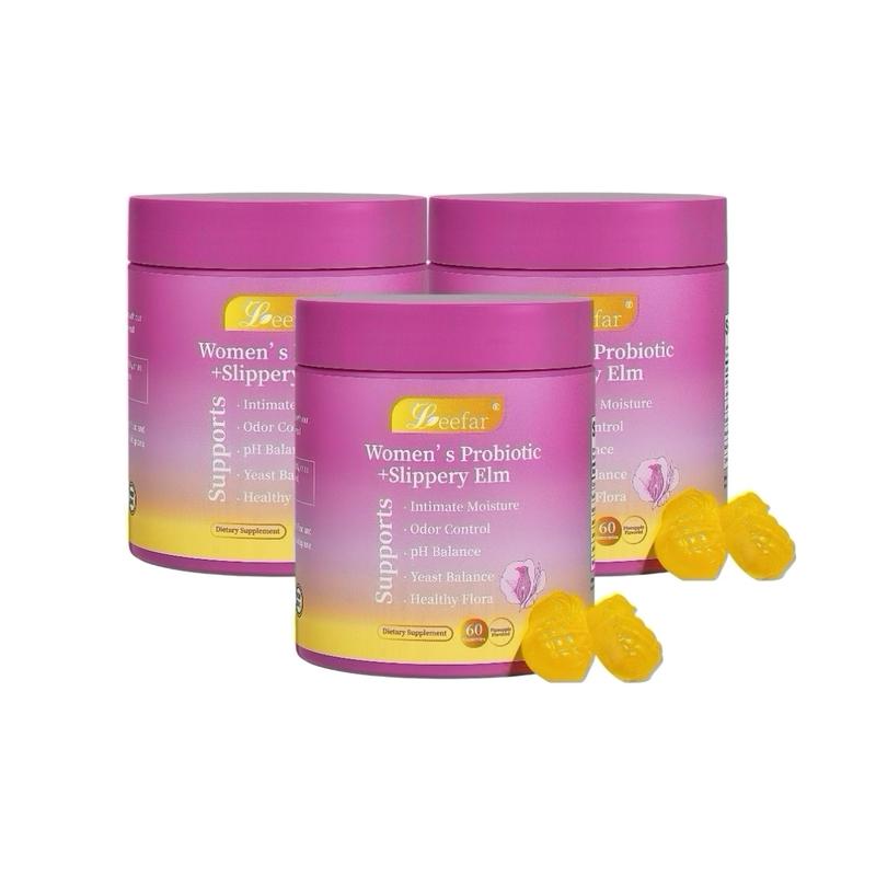 LEEFA Her Juicy Feminine Probiotics Gummies - All in One Solution with Slippery Elm and Prebiotics & Lactobacillus Probiotic Blend for Women's pH Balance and Dryness - Hawaiian Pineapple Gummies 60 Count Hawaiian Pineapple Women's ProbioticBrand: Leefar
Dietary Supplement Disclaimer: Yes
Manufacturer: YULAI Health Technology Co
Age Warning: Yes
Ingredients: Leefar Probiotic Blend, Slippery Elm, XOS Prebiotics
Region of Origin: USAML Clinic  for Wellness