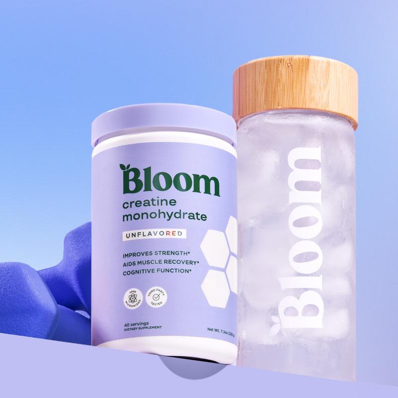 Bloom Nutrition Creatine Monohydrate Powder (40 Servings) - Supports Energy, Cognitive Health, Hydration & Post Workout Muscle RecoveryBrand: Bloom Nutrition
Ingredient Feature: GMO Free
Dangerous Goods or Hazardous Materials: None
 Health Benefits: Improve Strength, Fitness, Cognitive Health, Muscle Recovery, Brain Health, Energy
Quantity Per Pack: 1
Volume: 254g
Net Weight: 9oz
Pack Type: Single Item
Product Form: Powder
Manufacturer: Bloom Nutrition
Age Warning: No
Ingredients: Micronized creatine monohydrate
Region of Origin: USAML Clinic  for Wellness