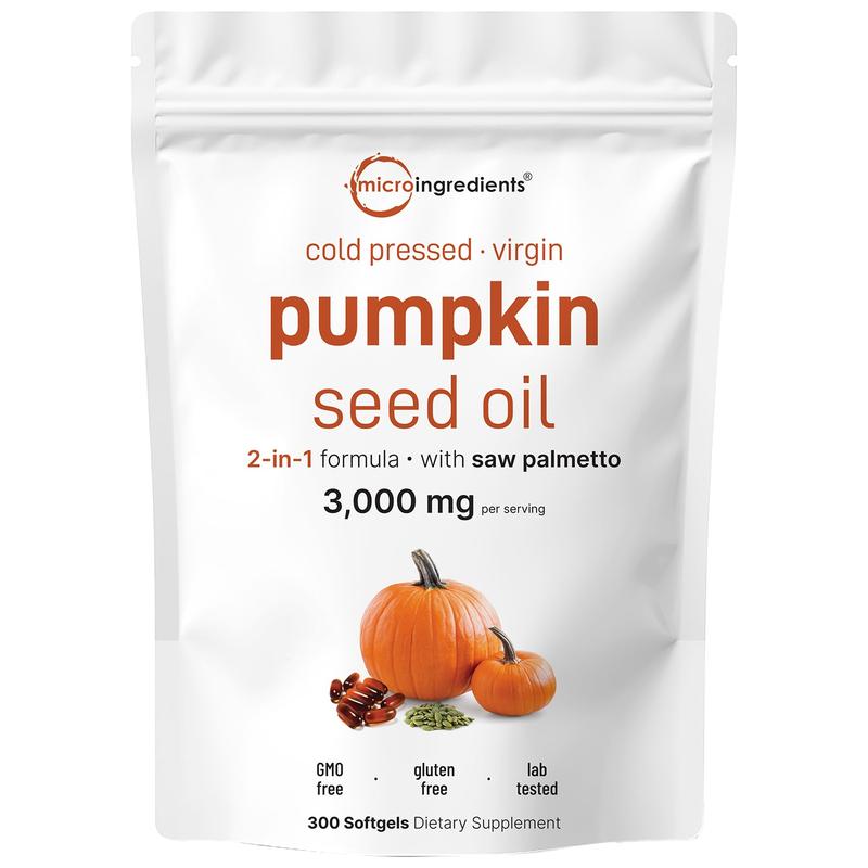 Micro Ingredients Pumpkin Seed Oil with Saw Palmetto SoftgelsML Clinic  for Wellness