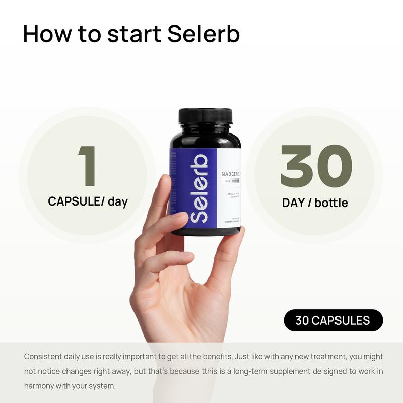 Selrnb Nad+ Supplement for Men - Cellular Energy, Antioxidant, Metabolism & Skin Aging Support - With Nicotinamide Riboside, L-Arginine, CoQ10 & Turmeric Extract, - 30 Capsules, GOMO FREEBrand: Selerb 
 
 Ingredient Feature: GMO Free 
 
 Dietary Supplement Disclaimer: Yes 
 
 Age Group: Adults 
 
  Health Benefits: Metabolism, Brain Health, Multivitamin, Energy, Heart Health, Immune 
 
 Shelf Life: 24 Months 
 
 Product Form: Capsules 
 
 Manufacturer: Selerb Health Holdings LLC 
 
 Age Warning: Yes 
 
 Ingredients: Turmeric Extract, L-Arginine HCL, Niacinamide, CoQ10 CWS, Nicotinamide Riboside 
 
 Region of Origin: USAML Clinic  for Wellness