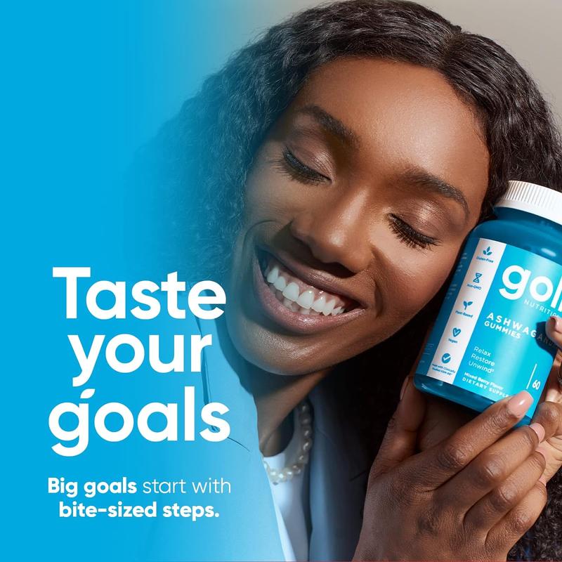 Goli Ashwagandha & Vitamin D Gummy - Mixed Berry, KSM-66, Vegan, Plant-Based, Non-GMO, Gluten-Free & Gelatin-FreeAmerica's#1 Ashwagandha BrandML Clinic  for Wellness