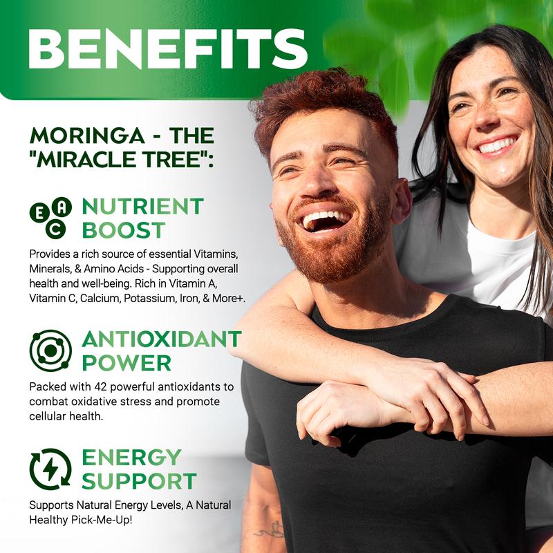 2 x Rosabella Moringa Capsules (800mg) for Immune Support, Gut Health & VitaminsML Clinic  for Wellness