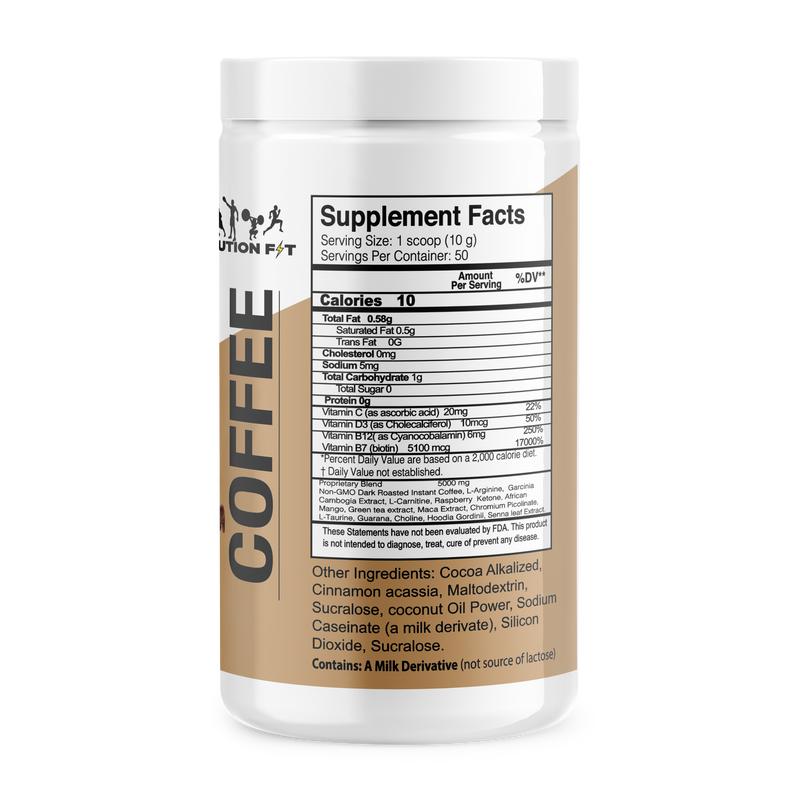 Evolution Coffee Cappuccino Flavor Beverage Creamy with L-Carnitine a Dietary Supplement ProductML Clinic  for Wellness
