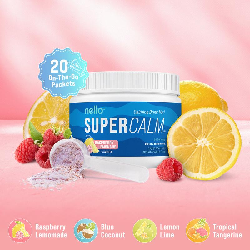 Nello Supercalm – Calming Drink Mix with KSM-66 Ashwagandha, Vitamin D3, Magnesium & L-Theanine – Supports Cortisol Balance, Mood & Sleep, Helps Manage Occasional Stress – Tub (30 Servings)Brand: Nello
Product Form: Powder
Manufacturer: Nello
Age Warning: No
Ingredients: Magnesium Glycinate
Region of Origin: USAML Clinic  for Wellness
