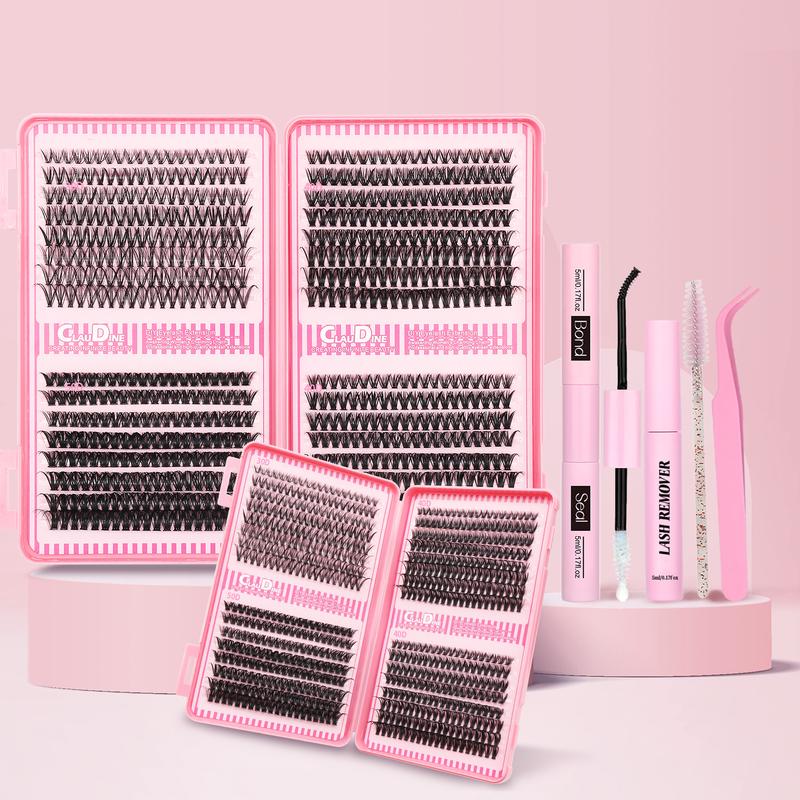 Lashes Lash Clusters Eyelashes Lash Clusters Extensions Kit Eyelash Extension Kit Eye Lashes, Lash Extension Kit Lashes Clusters Kit Wispy Manga Lashes, Individual Lashes Eyelash Extension Lashes Halloween Makeup 30D40D50D, D Curl 9-16mm Mixed LengthML Clinic  for Wellness