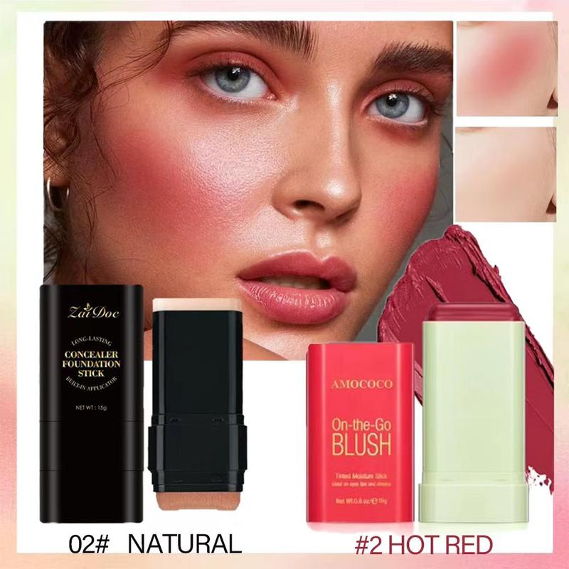 Zaidoc Foundation Concealer Stick, Dual-ended with Built-in Brush, Moisturizing & Lightweight - Buy 2 Concealer Sticks, Get 1 Cleansing Oil & 1 Pack Turmeric Cleansing Sheets FreeBrand: Bosuya
Contains Batteries or Cells?: None
Dangerous Goods or Hazardous Materials: None
Aerosols: No
Flammable Liquid: No
Container Type: Bottle
SPF: 15
Benefits: Hydrating, Brightening, Uneven Skin Tone
Benefits: Long-lasting, Hydrating
Specific Use: Moisturize
Finish Type: Natural
Item Name: Dual-ended Eraser Foundation Stick
Material Type Free: Alcohol Free
Coverage: Medium
Packaging Type: Bottle
Feature: Alcohol Free
Quantity Per Pack: 1
Age Group: Adults
Skin Type: Normal
Skin Tone: Medium
Makeup Finish: Natural
Face Makeup Coverage: Medium
Edition: Regular Edition
Product Form: Liquid
Shelf Life: 24 Months
Contains Alcohol or Aerosol: Contains Neither
Pack Type: Single Item
Region of Origin: China
Net Weight: 15g
Ingredients: Glycerin
Manufacturer: CHINA
Volume: 100mlML Clinic  for Wellness