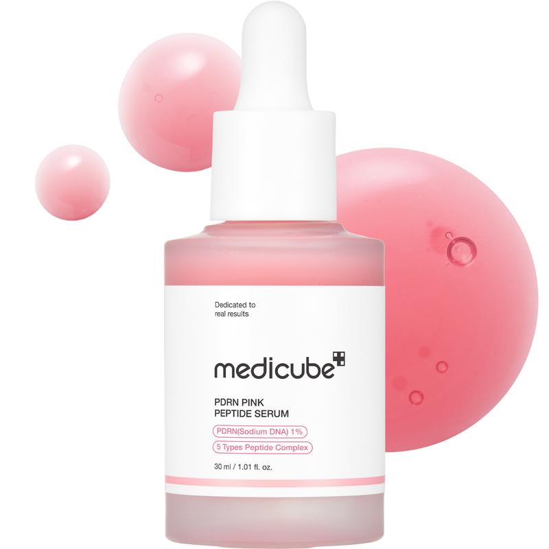[medicube] PDRN Pink Peptide SerumㅣPink Glow SerumㅣSalmon DNA, Salmon PDRN, Peptides, Uneven Skintone, Glowy skin, K-beauty, Korean SkincareContains Batteries or Cells?: None 
 
 Dangerous Goods or Hazardous Materials: None 
 
 Aerosols: No 
 
 Flammable Liquid: No 
 
 Benefits: Hydrating, Volumizing 
 
 Region of Origin: Korea 
 
 Benefits: Revitalizing, Acne Care, Soothing, Pore Control 
 
 Shelf Life: 24 Months 
 
 Quantity Per Pack: 1 
 
 Age Group: Adults 
 
 Skin Type: All Skin Types 
 
 Edition: Regular Edition 
 
 Net Weight: 100G 
 
 Ingredients: Water, Glycerin, Dipropylene Glycol, Isopropyl Myristate, Glycereth-26, 1,2-Hexanediol, Niacinamide, Butylene glycol, Polyglycerin-3, Acrylates/C10-30 Alkyl Acrylate Crosspolymer, Tromethamine, Sodium Acrylate/Sodium Acryloyldimethyl Taurate Copolymer, Glyceryl Acrylate/Acrylic acid Copolymer, Polyisobutene, PVM/MA Copolymer, Ethylhexylglycerin, Caprylyl Glycol, Fragrance, Adenosine, Melia Azadirachta leaf Extract, Sodium Phytate, Sodium Hyaluronate, Melia Azadirachta flower Extract, Turmeric Longa Turmeric root Extract, Cyanocobalamin, Ubiquinone, Sorbitan Oleate, Caprylyl/Capryl Glucoside, Pink Damascus Extract, Sodium DNA, Ocimum sanctum leaf Extract, Disodium EDTA, Corallina Officinalis Extract, Acetyl Hexapeptide-8, Copper Tripeptide-1, Palmitoyl Tripeptide-1, Palmitoyl Tetrapeptide-7, Palmitoyl Pentapeptide-4 
 
 Manufacturer: iCure Co. LtdML Clinic  for Wellness