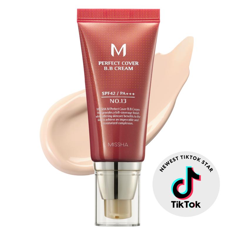 [MISSHA Official] M Perfect Cover BB Cream SPF 42 PA+++ (50ml)Brand: Missha 
 
 Contains Batteries or Cells?: None 
 
 Dangerous Goods or Hazardous Materials: None 
 
 Aerosols: No 
 
 Flammable Liquid: No 
 
 Region of Origin: South Korea 
 
 Ingredients: Water (Aqua), Cyclopentasiloxane, Ethylhexyl Methoxycinnamate, Zinc Oxide, Propylene Glycol, Titanium Dioxide, Caprylic/Capric Triglyceride, PEG-10 Dimethicone, Glycerin, Cetyl PEG/PPG-10/1 Dimethicone, Arbutin, Mineral Oil, Polyethylene, Talc, Phenyl Trimethicone, Beeswax (Wax Alba, Iron Oxides (CI) 77492),Sodium Chloride, Iron Oxides (CI) 77491), Iron Oxides (CI) 77499), Methylparaben, Dimethicone, Propylparaben, Pink Canine fruit Oil, Squalane, Macadamia ternifolia seed Oil, Simmondsia Chinensis (Jojoba) seed Oil, Cyclotetrasiloxane, Disodium EDTA, Adenosine, Algae Extract, Rosemary Officinalis (Rosemary) leaf Extract, Chamomile Recutita (Matricaria) flower Extract, Ceramide NP, Butylene Glycol, Beech Sylvatica bud Extract, Hydrolyzed collagen, Caprylyl Glycol, Benzyl Alcohol, 1,2-Hexanediol, Caprylhydroxamic Acid, Tocopherol, Benzoylic Acid, Sodium  Hyaluronate, Phenoxyethanol, Tropolone, Fragrance (Perfume), Butylphenyl Methylpropional, Benzyl Salicylate, Hydroxycitronellal, Alpha-Isomethyl Ionone, Hexyl Cinnamal, Linalool, Citronellol, Limonene 
 
 Manufacturer: Able C&C Co 
 
 Volume: 50mlML Clinic  for Wellness