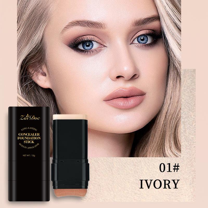 Zaidoc Foundation Concealer Stick, Dual-ended with Built-in Brush, Moisturizing & Lightweight - Buy 2 Concealer Sticks, Get 1 Cleansing Oil & 1 Pack Turmeric Cleansing Sheets FreeBrand: Bosuya
Contains Batteries or Cells?: None
Dangerous Goods or Hazardous Materials: None
Aerosols: No
Flammable Liquid: No
Container Type: Bottle
SPF: 15
Benefits: Hydrating, Brightening, Uneven Skin Tone
Benefits: Long-lasting, Hydrating
Specific Use: Moisturize
Finish Type: Natural
Item Name: Dual-ended Eraser Foundation Stick
Material Type Free: Alcohol Free
Coverage: Medium
Packaging Type: Bottle
Feature: Alcohol Free
Quantity Per Pack: 1
Age Group: Adults
Skin Type: Normal
Skin Tone: Medium
Makeup Finish: Natural
Face Makeup Coverage: Medium
Edition: Regular Edition
Product Form: Liquid
Shelf Life: 24 Months
Contains Alcohol or Aerosol: Contains Neither
Pack Type: Single Item
Region of Origin: China
Net Weight: 15g
Ingredients: Glycerin
Manufacturer: CHINA
Volume: 100mlML Clinic  for Wellness