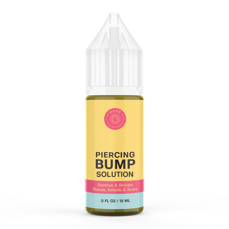 Base Labs Piercing Bump Solution I Keloid Bump Removal - Soothing Essential Oil for Piercing Bumps, Keloids & Scars| Nose, Ears, Body - 15mlBrand: Base Laboratories
Environmental Feature: Non-Toxic
Dangerous Goods or Hazardous Materials: Yes
Aerosols: No
Flammable Liquid: No
Contains Batteries or Cells?: None
Container Type: Bottle
Benefits: Piercing Bump, Smoothing, Cleansing, Nourishing, Rejuvenate, Cruelty Free
Region of Origin: China
Benefits: Piercing Aftercare, Piercing Bump Removal, Promotes Healing of Fresh Piercing, Keloid Bump Removal
Shelf Life: 24 Months
Material Type Free: Alcohol Free
Item Name: Piercing Bump Solution
Product Form: Oil
Feature: Alcohol Free, Chemical Free
Quantity Per Pack: 1
Age Group: Adults
Skin Type: All Skin Types
Edition: Regular Edition
Pack Type: Single Item
Contains Alcohol or Aerosol: Contains Neither
Net Weight: 20g
Ingredients: grape seed, rosemary, lavender, turmeric, clove, rose
Manufacturer: Base LaboratoriesML Clinic  for Wellness
