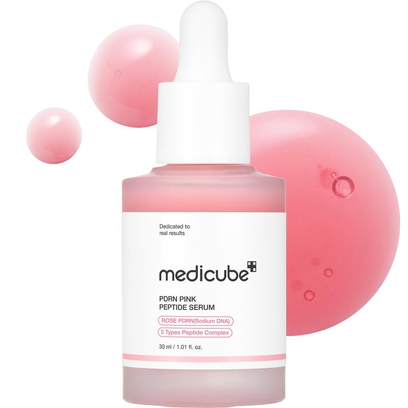 [medicube] PDRN Pink Peptide SerumㅣPink Glow SerumㅣSalmon DNA, Salmon PDRN, Peptides, Uneven Skintone, Glowy skin, K-beauty, Korean SkincareContains Batteries or Cells?: None 
 
 Dangerous Goods or Hazardous Materials: None 
 
 Aerosols: No 
 
 Flammable Liquid: No 
 
 Benefits: Hydrating, Volumizing 
 
 Region of Origin: Korea 
 
 Benefits: Revitalizing, Acne Care, Soothing, Pore Control 
 
 Shelf Life: 24 Months 
 
 Quantity Per Pack: 1 
 
 Age Group: Adults 
 
 Skin Type: All Skin Types 
 
 Edition: Regular Edition 
 
 Net Weight: 100G 
 
 Ingredients: Water, Glycerin, Dipropylene Glycol, Isopropyl Myristate, Glycereth-26, 1,2-Hexanediol, Niacinamide, Butylene glycol, Polyglycerin-3, Acrylates/C10-30 Alkyl Acrylate Crosspolymer, Tromethamine, Sodium Acrylate/Sodium Acryloyldimethyl Taurate Copolymer, Glyceryl Acrylate/Acrylic acid Copolymer, Polyisobutene, PVM/MA Copolymer, Ethylhexylglycerin, Caprylyl Glycol, Fragrance, Adenosine, Melia Azadirachta leaf Extract, Sodium Phytate, Sodium Hyaluronate, Melia Azadirachta flower Extract, Turmeric Longa Turmeric root Extract, Cyanocobalamin, Ubiquinone, Sorbitan Oleate, Caprylyl/Capryl Glucoside, Pink Damascus Extract, Sodium DNA, Ocimum sanctum leaf Extract, Disodium EDTA, Corallina Officinalis Extract, Acetyl Hexapeptide-8, Copper Tripeptide-1, Palmitoyl Tripeptide-1, Palmitoyl Tetrapeptide-7, Palmitoyl Pentapeptide-4 
 
 Manufacturer: iCure Co. LtdML Clinic  for Wellness