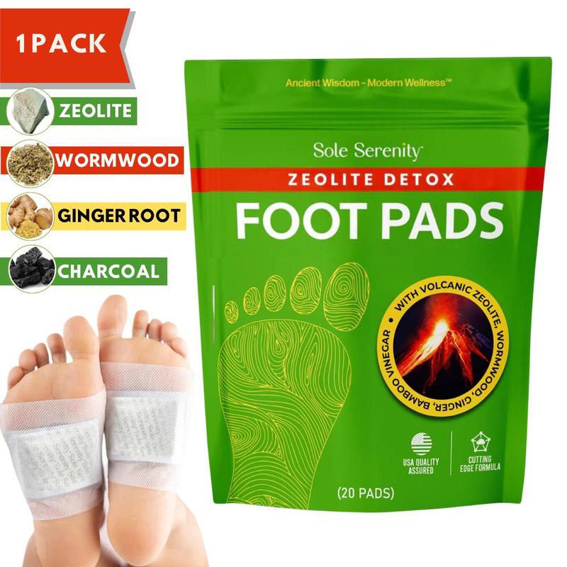 Sole Serenity Detox Foot Pads – Zeolite & Ashwagandha| Good Night, Cleansing, Stress Relief, Pain Relief Variants with Magnesium Glycinate, GABA, Valerian Root & LavenderBrand: LURE ESSENTIALS
Contains Batteries or Cells?: None
Dangerous Goods or Hazardous Materials: None
Aerosols: No
Flammable Liquid: No
Benefits: rejuvenate
Mask Type: Powder, Peel-off, Sheet
Feature: Cruelty-free, Travel Size
 Skin Type: All, Combination, Dry, Normal, Oily
Quantity Per Pack: 20
 Material Type Free: Paraben Free, Dye Free, Alcohol Free, Preservative Free, Silicone Free
Age Group: Adults
Contains Alcohol or Aerosol: Contains Neither
Pack Type: Multi-pack
Shelf Life: 24 Months
Product Form: Powdered Sheet
Region of Origin: China
Net Weight: 5.3 oz
Manufacturer: Lure Essentials
 Ingredients: Bamboo vinegar, wood vinegar, zeolite, lavender, lemon balm, valerian root, hops, magnesium glycinate, GABA, tourmaline, vitamin C, chamomile, ashwagandha, passion flower, L-theanineML Clinic  for Wellness