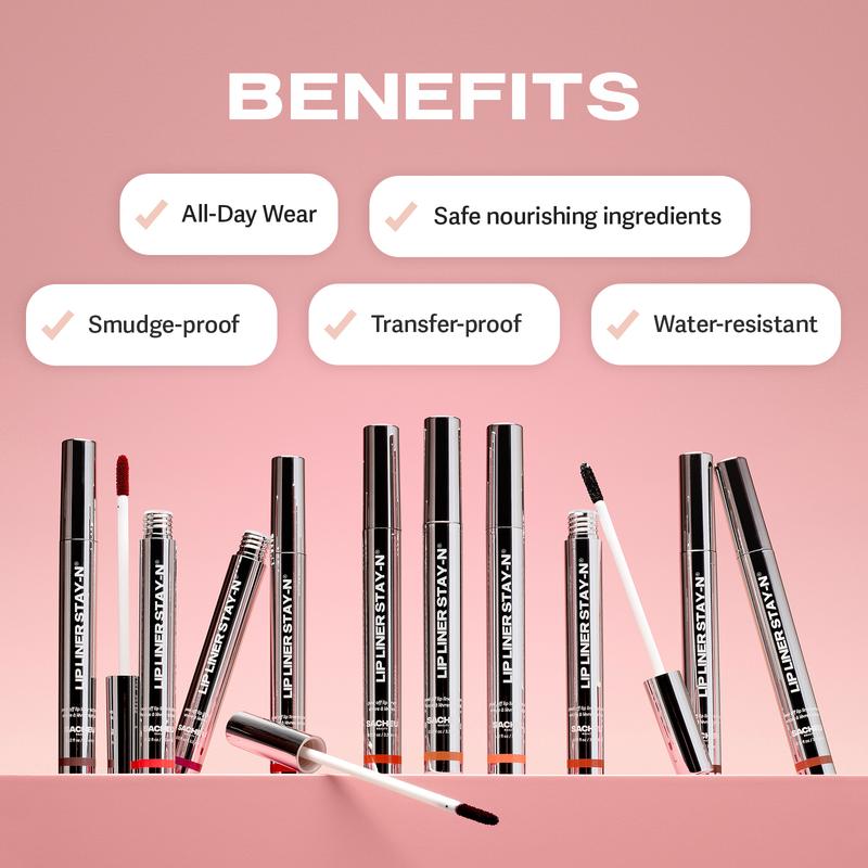 LIP LINER STAY-N - Peel-Off Lip Liner Stain - All Day & Night Lipliner with Hyaluronic Acid & Vitamin E - Long Lasting Formula - 0.12 fl oz / 3.5 mlBrand: SACHEU Beauty
Contains Batteries or Cells?: None
Dangerous Goods or Hazardous Materials: None
Aerosols: No
Flammable Liquid: No
Edition: Regular Edition
Net Weight: 100G
Shelf Life: 36
Region of Origin: China
Manufacturer: SACHEU Beauty
Ingredients: Water (Aqua), Polyvinyl Alcohol, Polyisobutene, Glycerin, Diisostearyl Malate, Tocopherol, Hyaluronic Acid, Phenoxyethanol, CI 16035, CI 45410, CI 19140, CI 42090ML Clinic  for Wellness