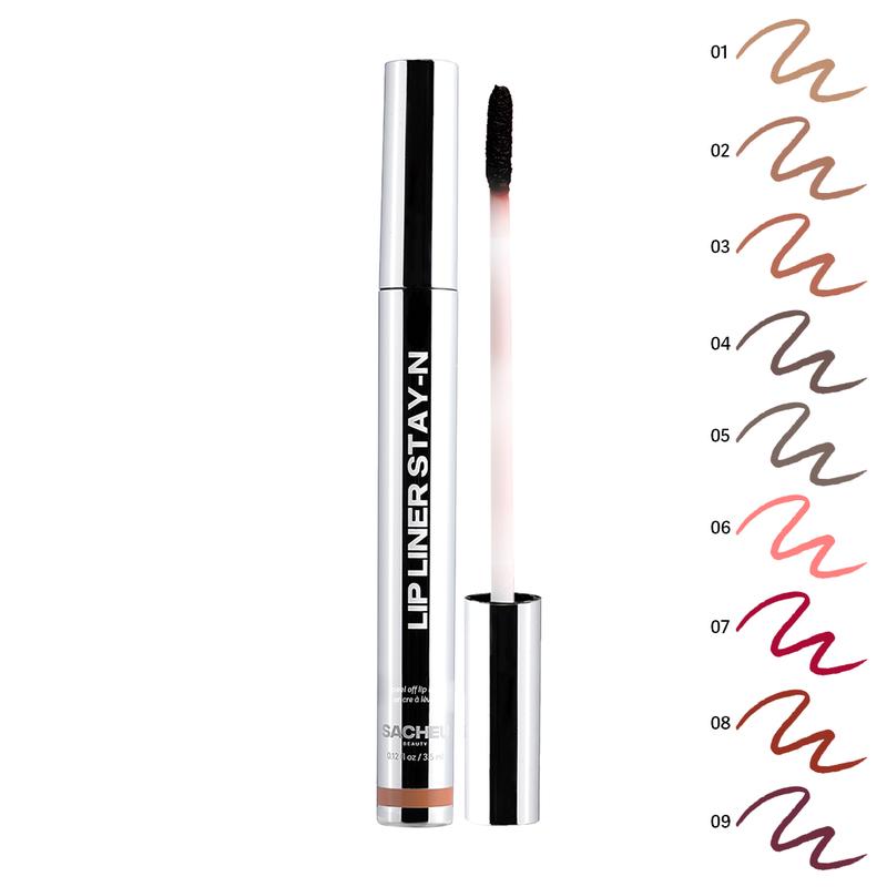 LIP LINER STAY-N - Peel-Off Lip Liner Stain - All Day & Night Lipliner with Hyaluronic Acid & Vitamin E - Long Lasting Formula - 0.12 fl oz / 3.5 mlML Clinic  for Wellness