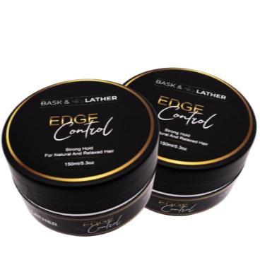 STRONG HOLD- THICK EDGES- EDGE CONTROL BASK AND LATHER Gel Haircare strong edgeBrand: BASK AND LATHER
Environmental Feature: Non-Toxic
Dangerous Goods or Hazardous Materials: None
Aerosols: No
Flammable Liquid: No
Contains Batteries or Cells?: None
Region of Origin: USA
Scent: Strawberry
Benefits: Styling
Hair Type: colored & chemically treated, straight, textured, curly, dry, normal, oily, fine
 Hair Concern: Curl Enhancing, Frizz, Shine Enhancing, Sculpt
Gender: Unisex
Material Type Free: Alcohol Free, Paraben Free, Silicone Free, Mineral Oil Free, Formaldehyde Free
Feature: Alcohol Free, Chemical Free, Formaldehyde-Free
Quantity Per Pack: 1
Age Group: Adults
Product Form: Gel
Shelf Life: 24 Months
Contains Alcohol or Aerosol: Contains Neither
Pack Type: Single Item
Net Weight: 1.6 ounces
Ingredients: Aqua, beeswax, hydrogenated castor oil, organic oil
Manufacturer: Bask and Lather CoML Clinic  for Wellness