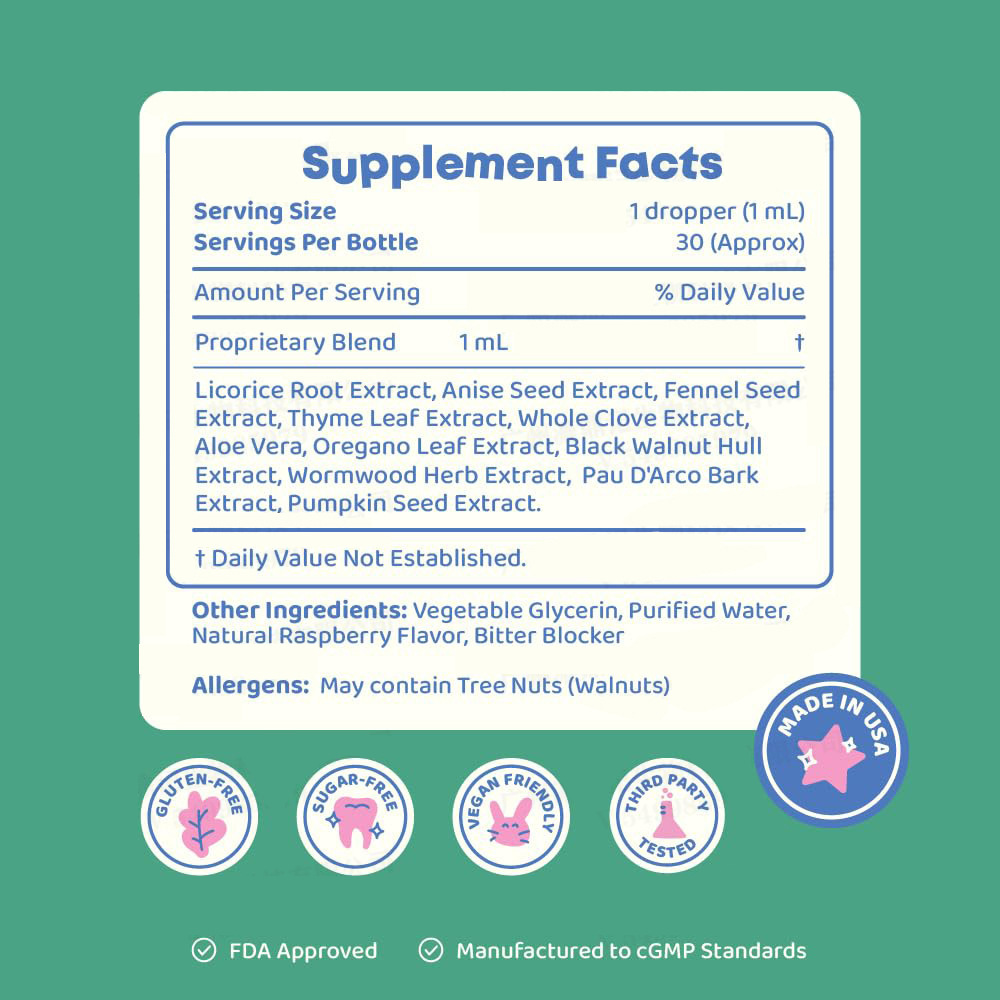 For patrol cleaning zeolite drops 30mlFragrance type: Fruity
Category: Body Care Set
Product name: Cleaning drops Para Patrol dropsFor patrol,Zeolite Cleaning DropsML Clinic  for Wellness