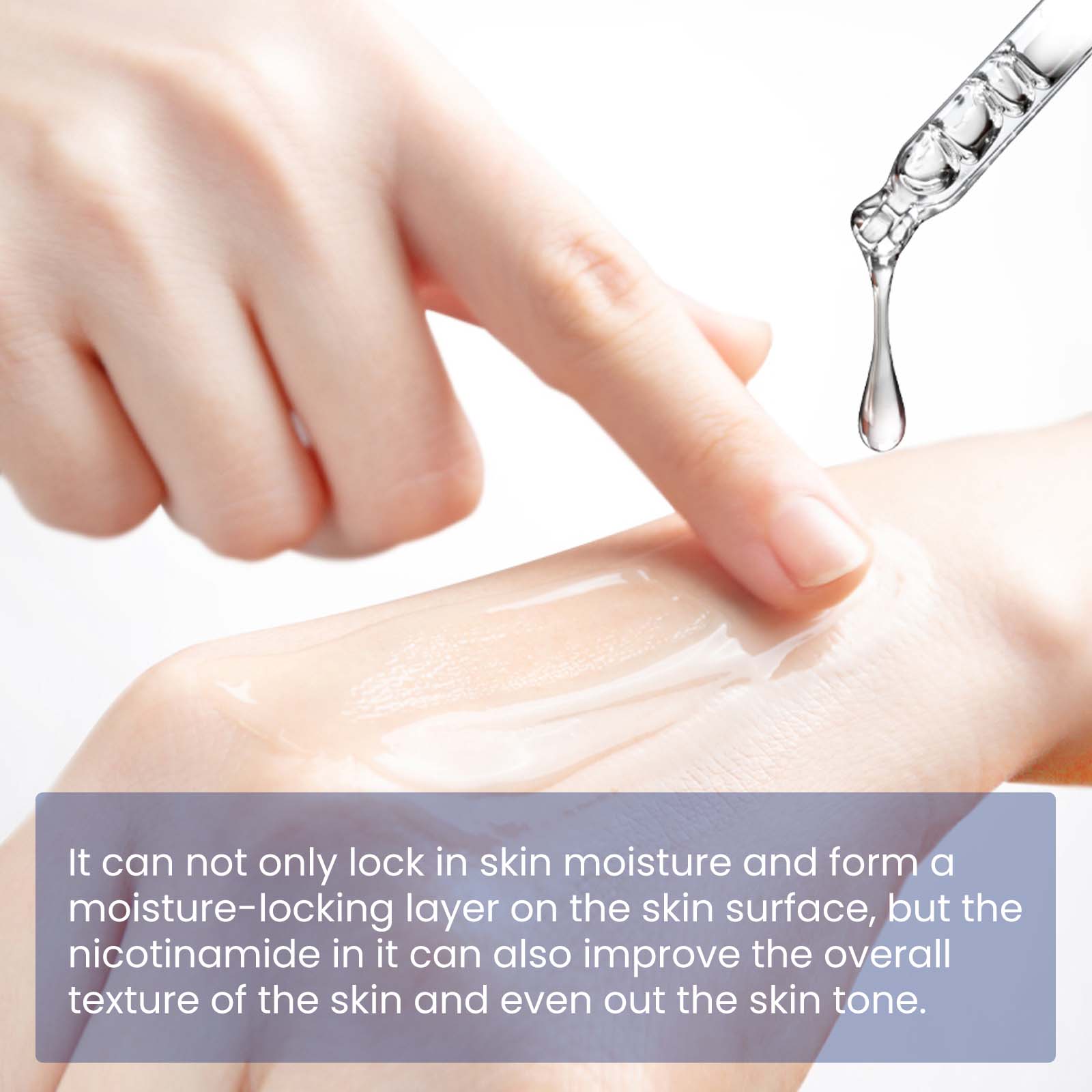 OUHOE Facial Essence Lightens Facial Fine Lines Nourishing Firming Gentle Hydrating Smooth Moisturizing Skin SerumSkin SerumNet content: 30ml/box  
 Product Name: Facial Essence  
 Keywords: Reduce Facial Fine Lines  
 Gross weight: 48g  
 Ingredients: Glycerin, Panthenol  
 Packaging size: 10.5*3*3cm  
 Product size: 10.3*2.8cm  
 Box size: 56*36*21.5cm  
 Packing quantity: 352 pieces  
 Weight per box: 17.64kg  
 Shelf life: 3 years  
 Storage method: Please store in a cool and shaded placeSkin SerumML Clinic  for Wellness