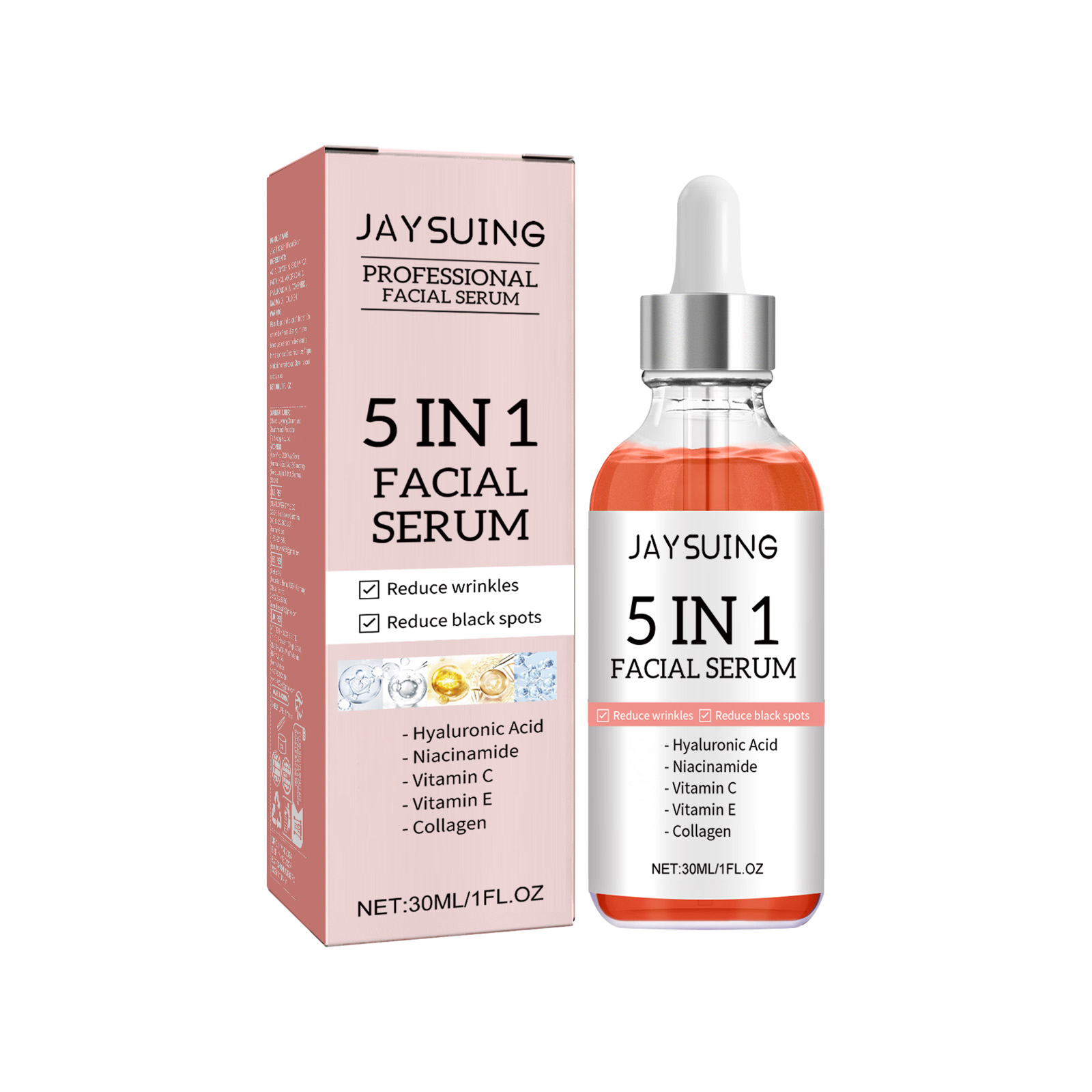 Jaysuing 5 in 1 Facial Essence Moisturizes Skin Tightens Fade Spots Acne Skin Beauty EssenceFacial EssenceFacial EssenceML Clinic  for Wellness